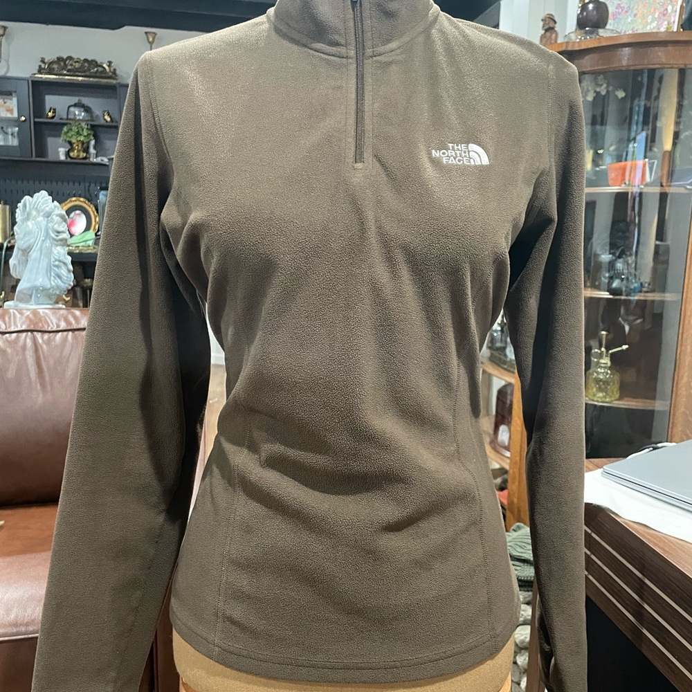 The North Face Women's Olive Green Fleece Sweatshirt